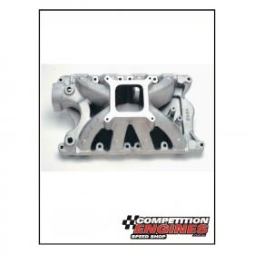 EDELBROCK SUPER VICTOR INTAKE MANIFOLD, Single Plane, Aluminum, Square Bore, Fits 9.5 in. Deck Height Only, Ford, 351W